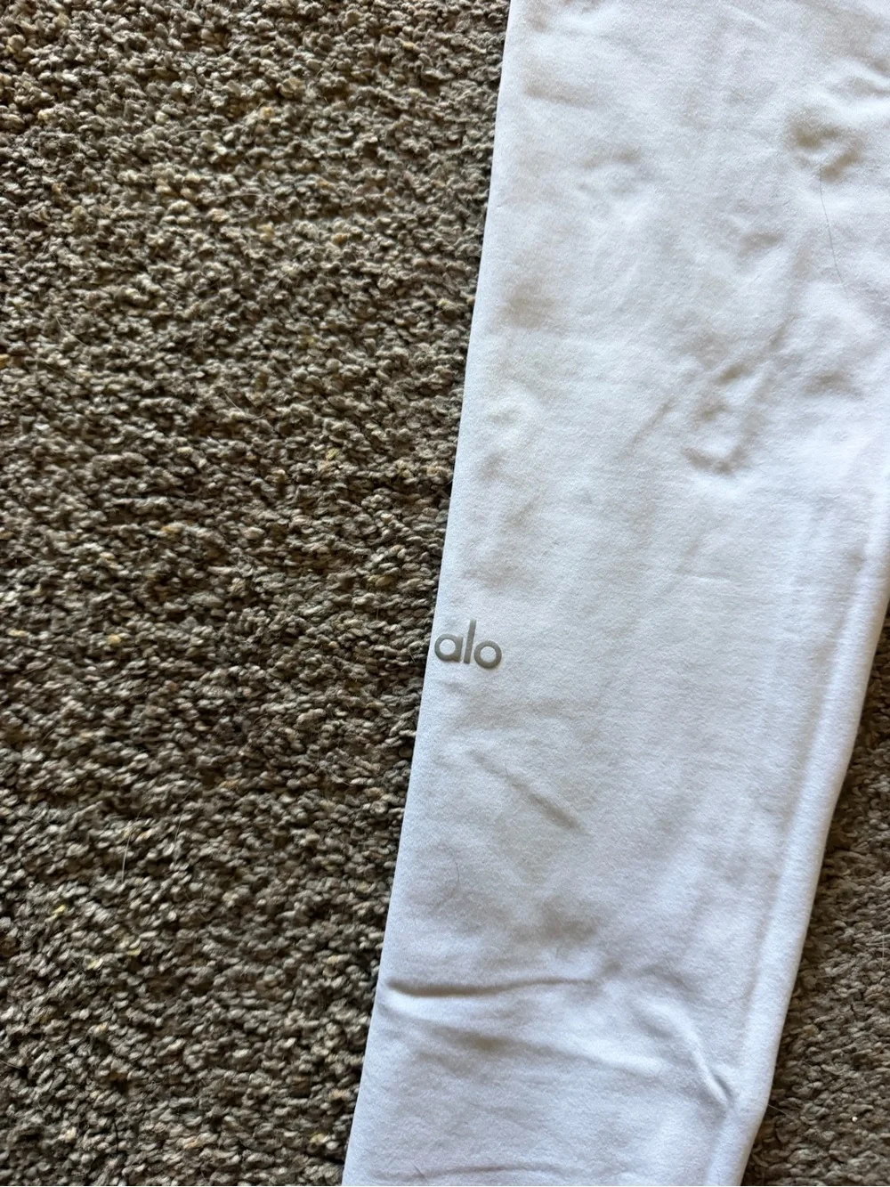 Alo White Yoga Workout Leggings